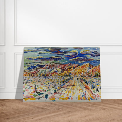 RANCH WYOMING 1946 - Ivan Albright Brushed Aluminum Print - 70x100 cm / 28x40 inches | Ivan Albright Aluminum Print | Ivan Albright Prints