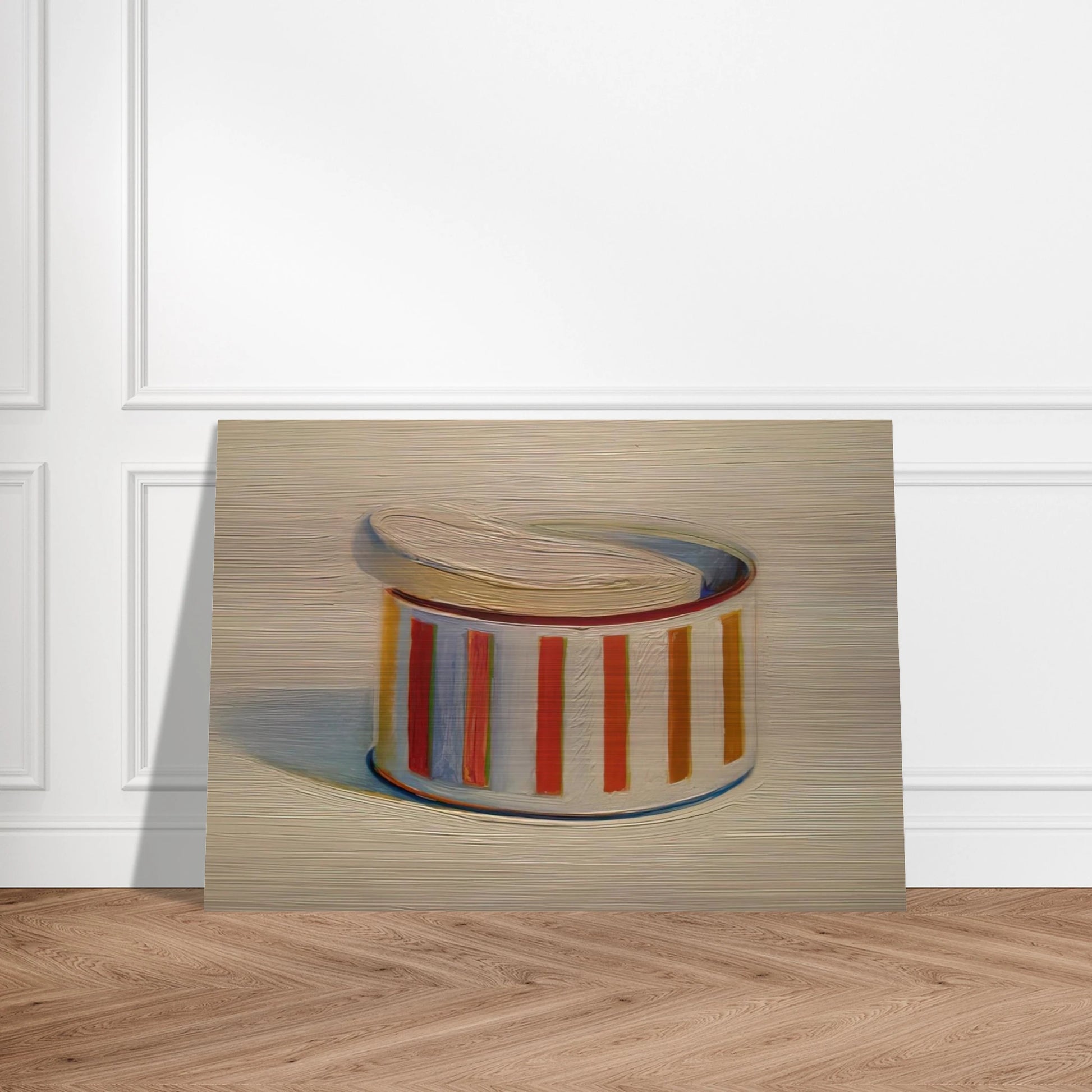 Powder with Puff - 1966 - Wayne Thiebaud Brushed Aluminum Print - 70x100 cm / 28x40 inches | Wayne Thiebaud Aluminum Print | Wayne Thiebaud Prints