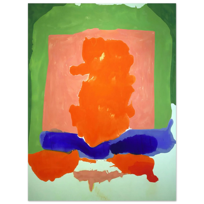 Helen Frankenthaler - Small s Paradise - 1964 Wall art - 15x20 cm / 6x8 Inches - Premium Wooden Framed Poster With Fine Art Paper - White frame