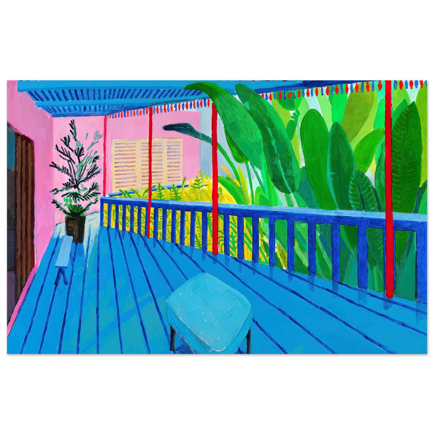 David Hockney - David Hockney Wall art - 45x45 cm / 18x18 inches - Fine Art Poster-canvas - -
