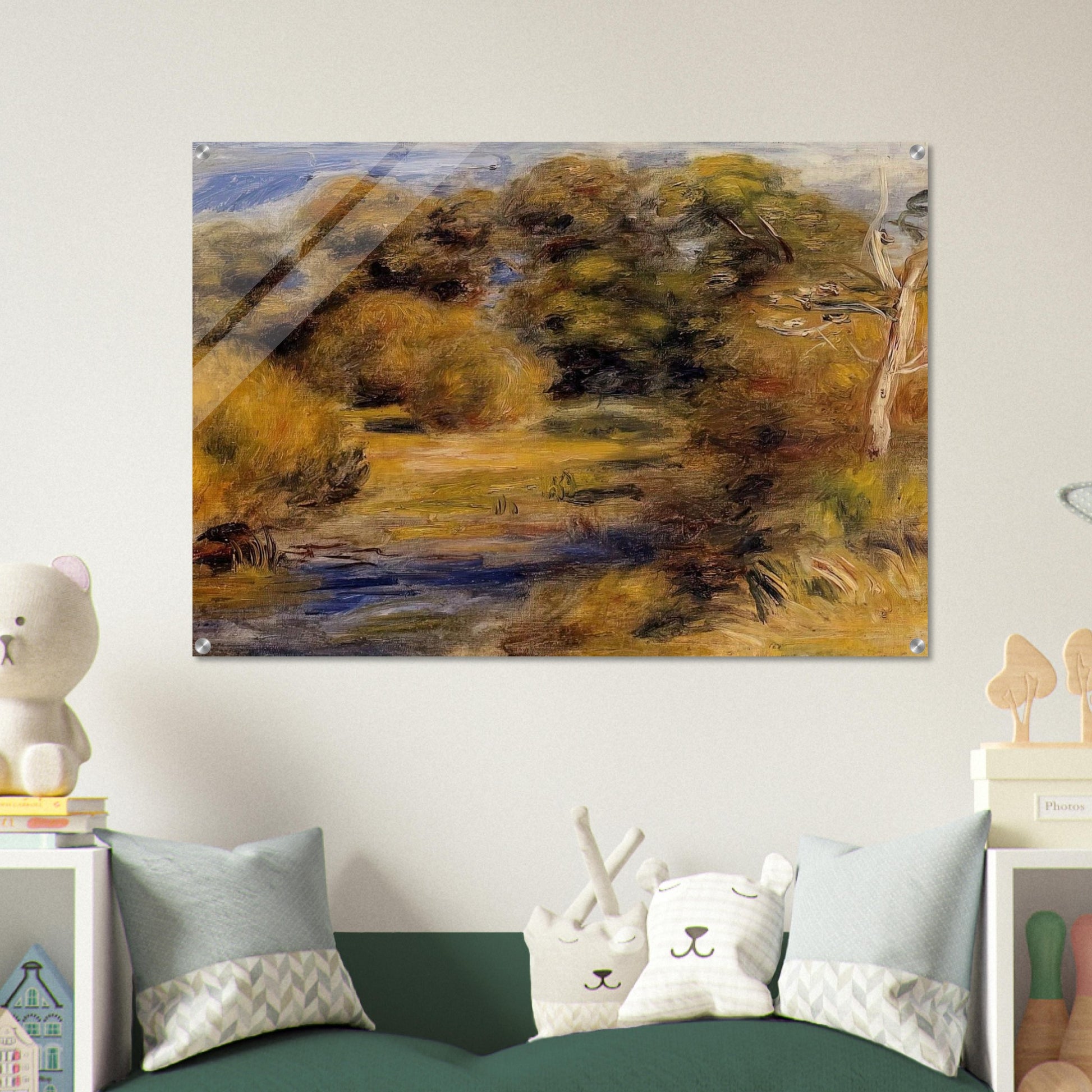 The Clearing - Pierre-Auguste Renoir Acrylic Print - 70x100 cm / 28x40″ inches