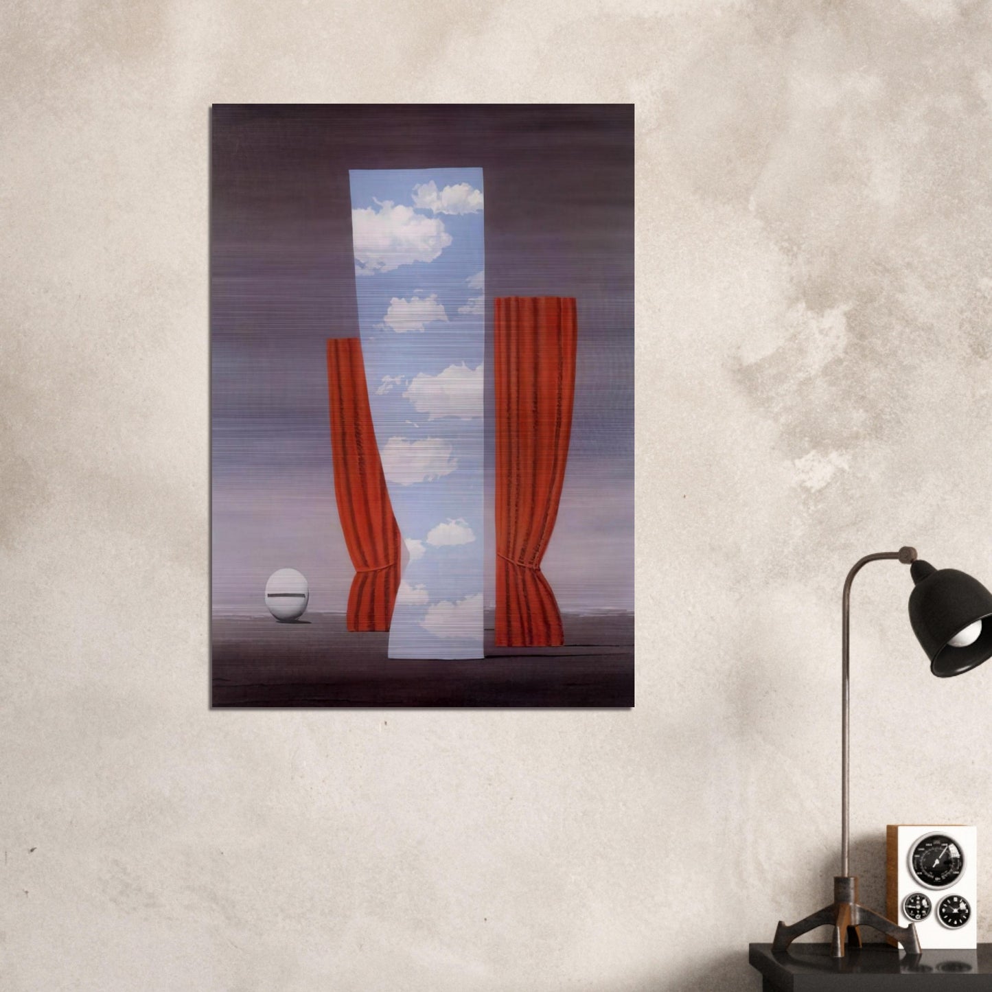 GIOCONDA 1964 - Rene Magritte Brushed Aluminum Print - 70x100 cm / 28x40 inches | Rene Magritte Aluminum Print | Rene Magritte Prints