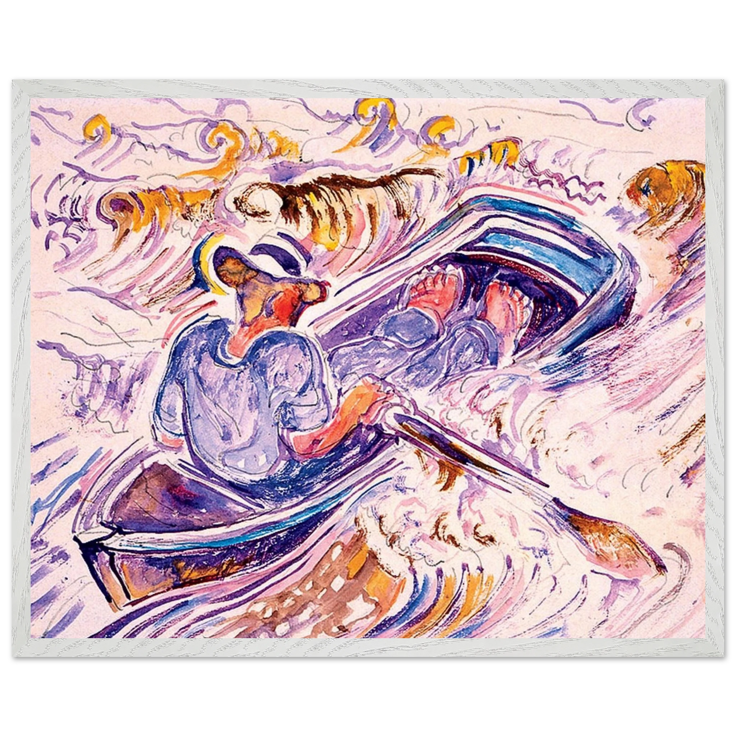 Walter Inglis Anderson - Walter Anderson Wall art - 45x60 cm / 18x24 inches - Premium Wooden Framed Poster With Fine Art Paper-canvas - Black frame