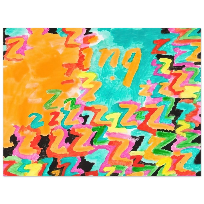 Paul Thek - Untitled z-ing - 1984  75x100 cm / 30x40inches Fine Art Poster