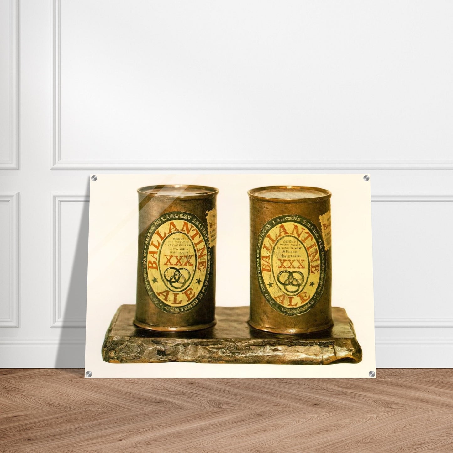 ALE CANS 1964 - Jasper Johns Acrylic Print - 70x100 cm / 28x40″ inches