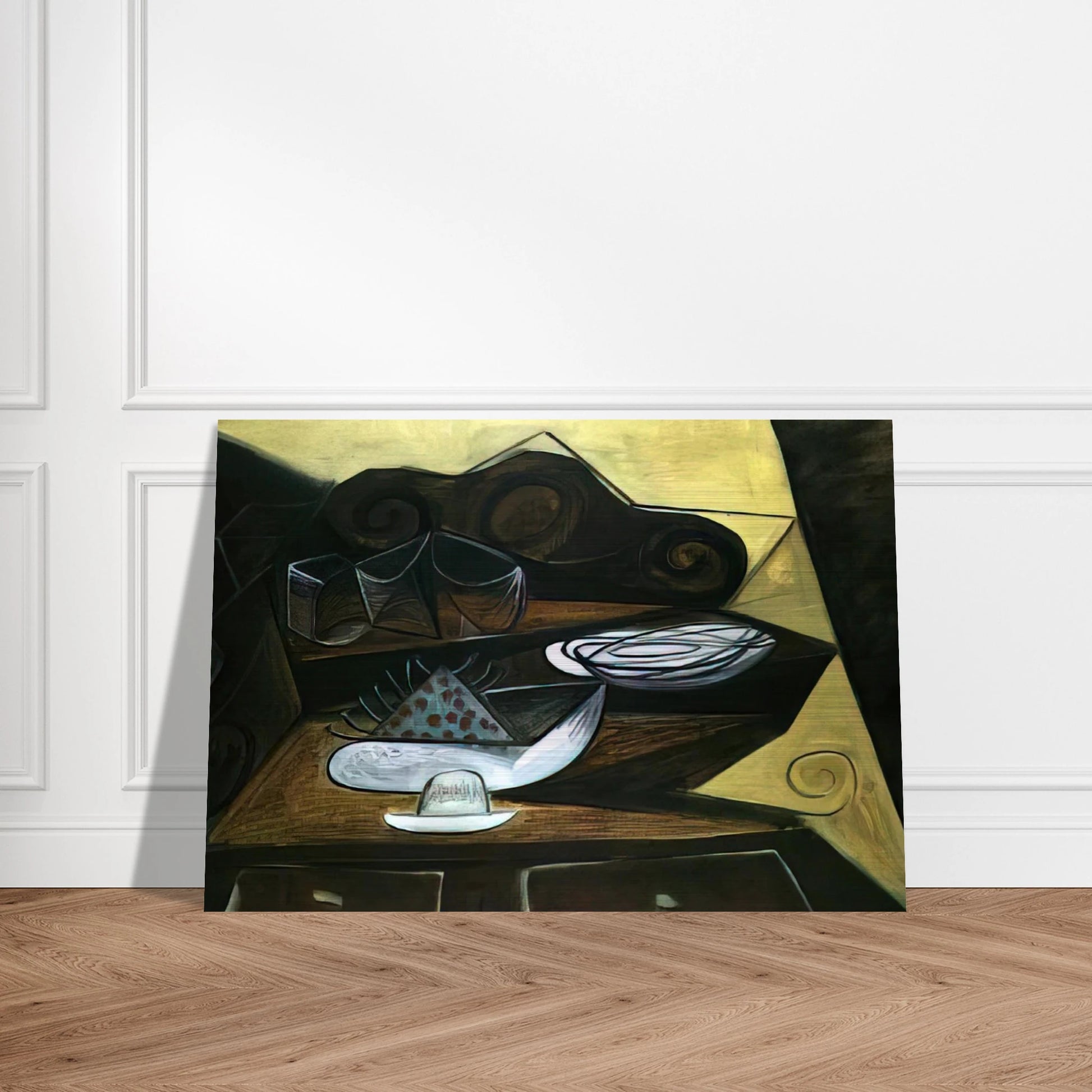 The Buffet  Catalan  - Pablo Picasso Brushed Aluminum Print - 70x100 cm / 28x40 inches | Pablo Picasso Aluminum Print | Pablo Picasso Prints