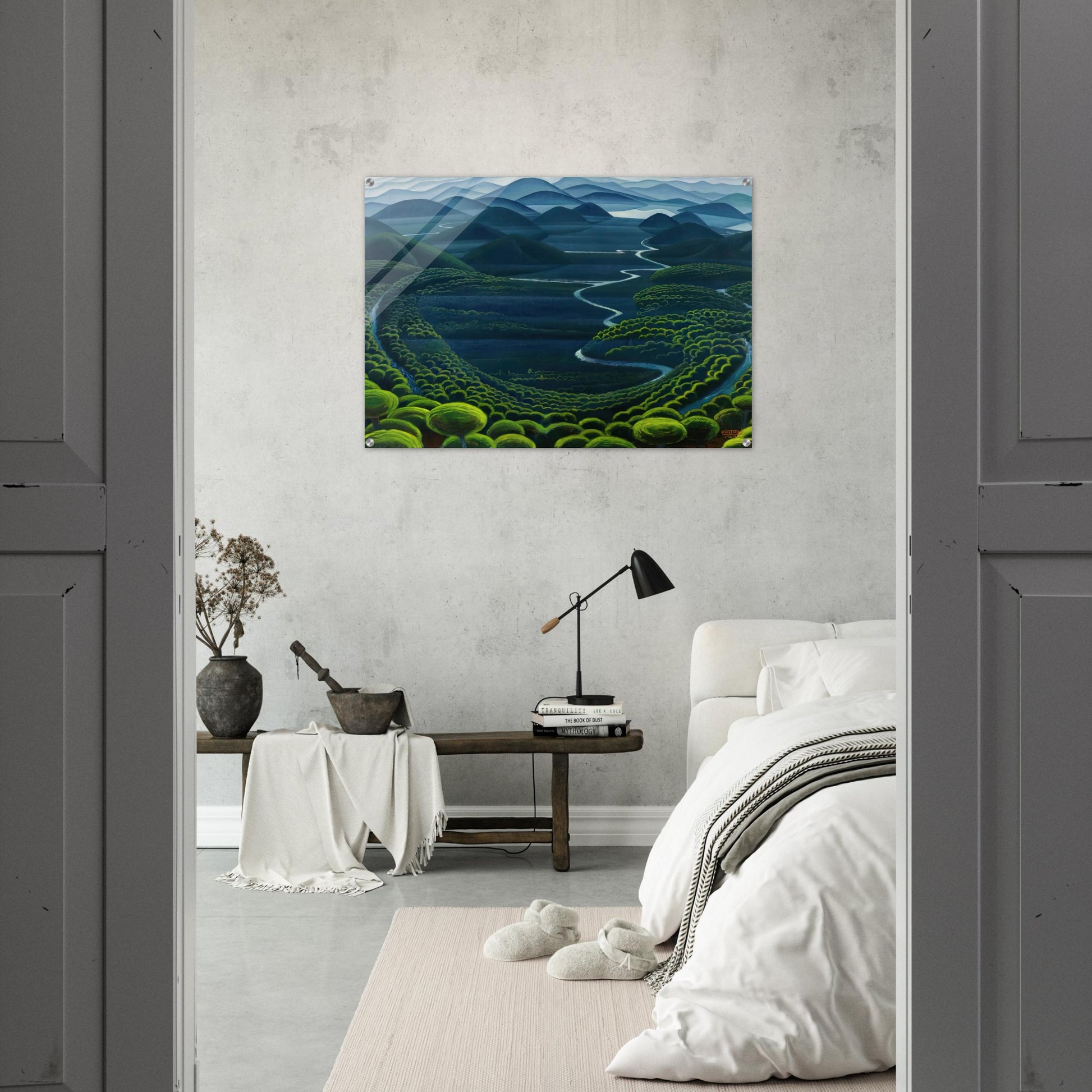 Umbria vergine - 1949 - Gerardo Dottori Acrylic Print - 70x100 cm / 28x40″ inches