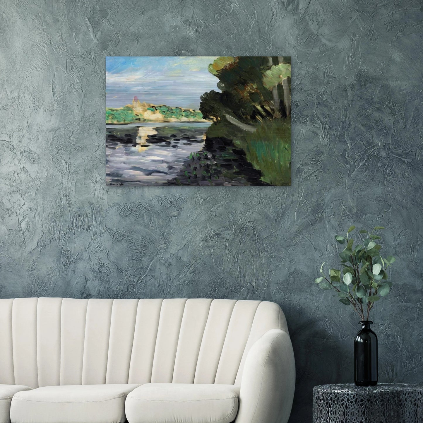 BORDS DE LA SEINE A VETHEUIL 1920 - Henri Matisse Brushed Aluminum Print - 70x100 cm / 28x40 inches | Henri Matisse Aluminum Print | Henri Matisse Prints