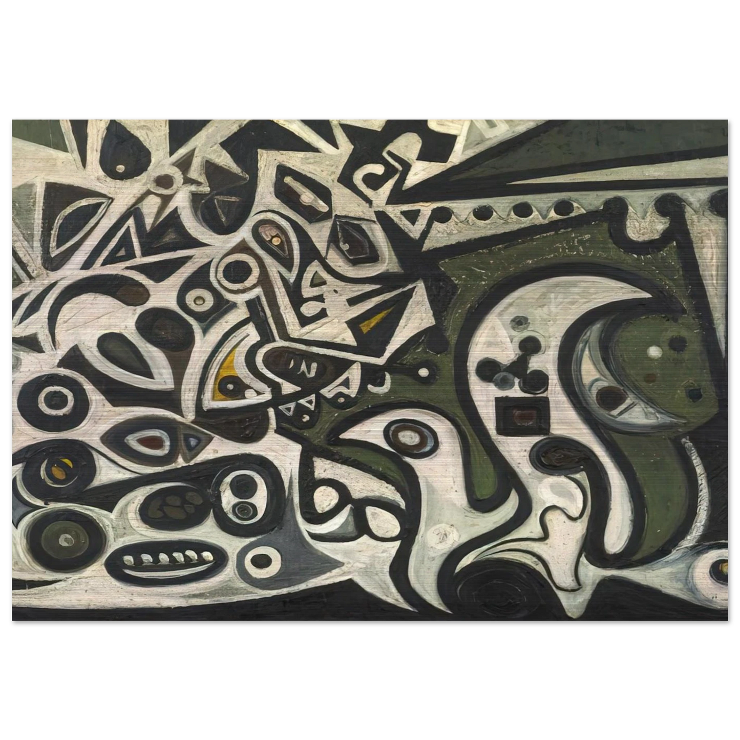 River Metamorphosis - 1939 - Richard Pousette-Dart Brushed Aluminum Print - 70x100 cm / 28x40 inches | Richard Pousette-Dart Aluminum Print | Richard Pousette-Dart Prints