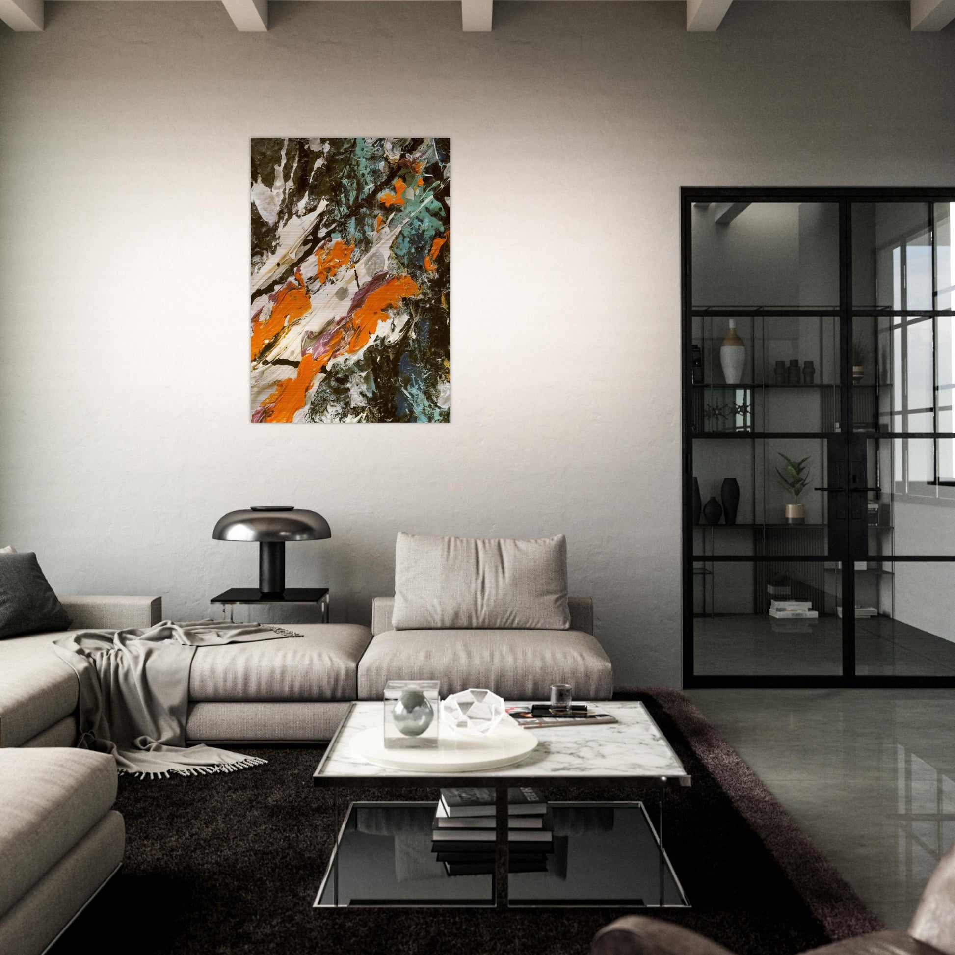 FULL FATHOM FIVE - Jackson Pollock Brushed Aluminum Print - 70x100 cm / 28x40 inches | Jackson Pollock Aluminum Print | Jackson Pollock Prints