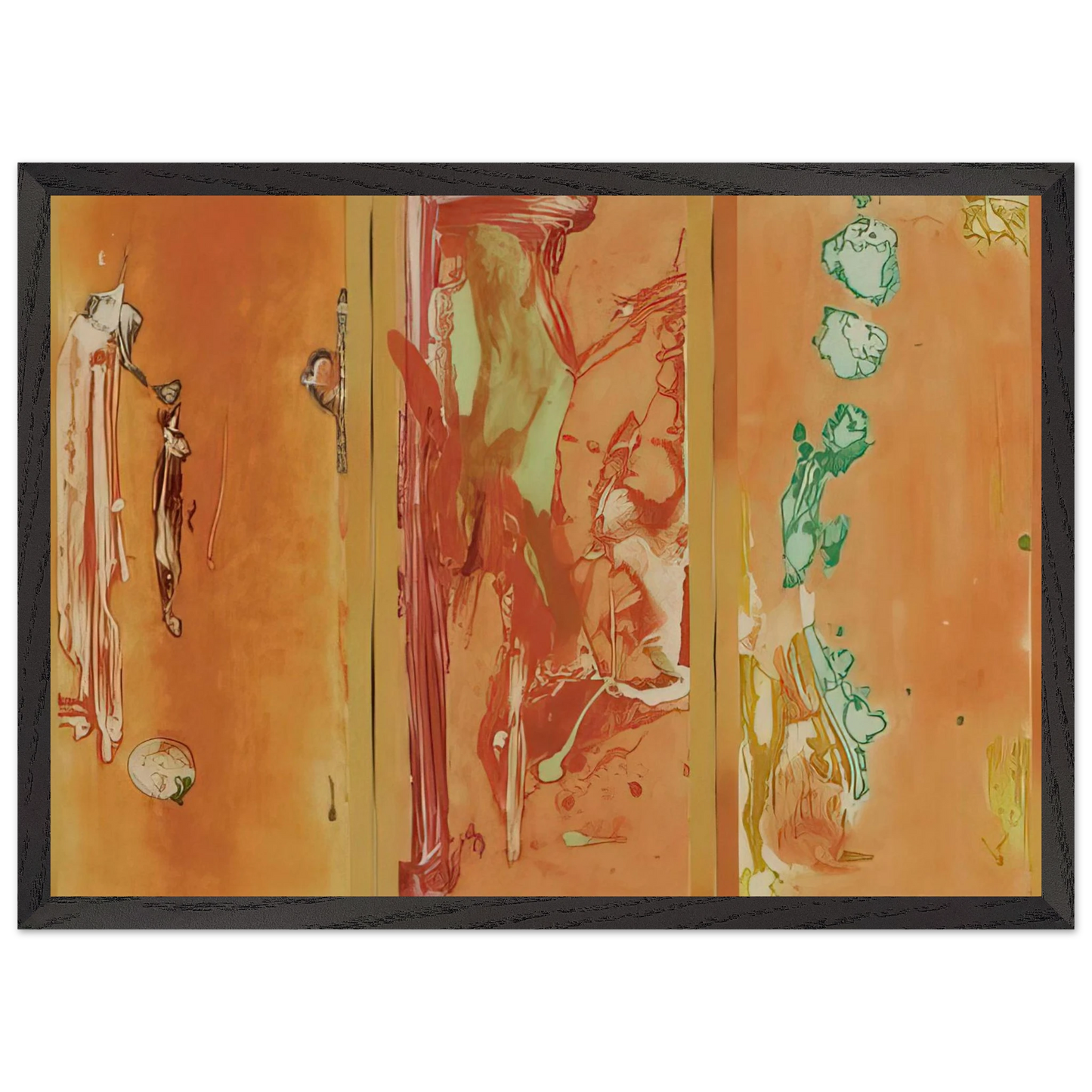Helen Frankenthaler - Gateway - 1988 Wall art - 45x60 cm / 18x24 inches - Premium Wooden Framed Poster With Fine Art Paper-canvas - White frame