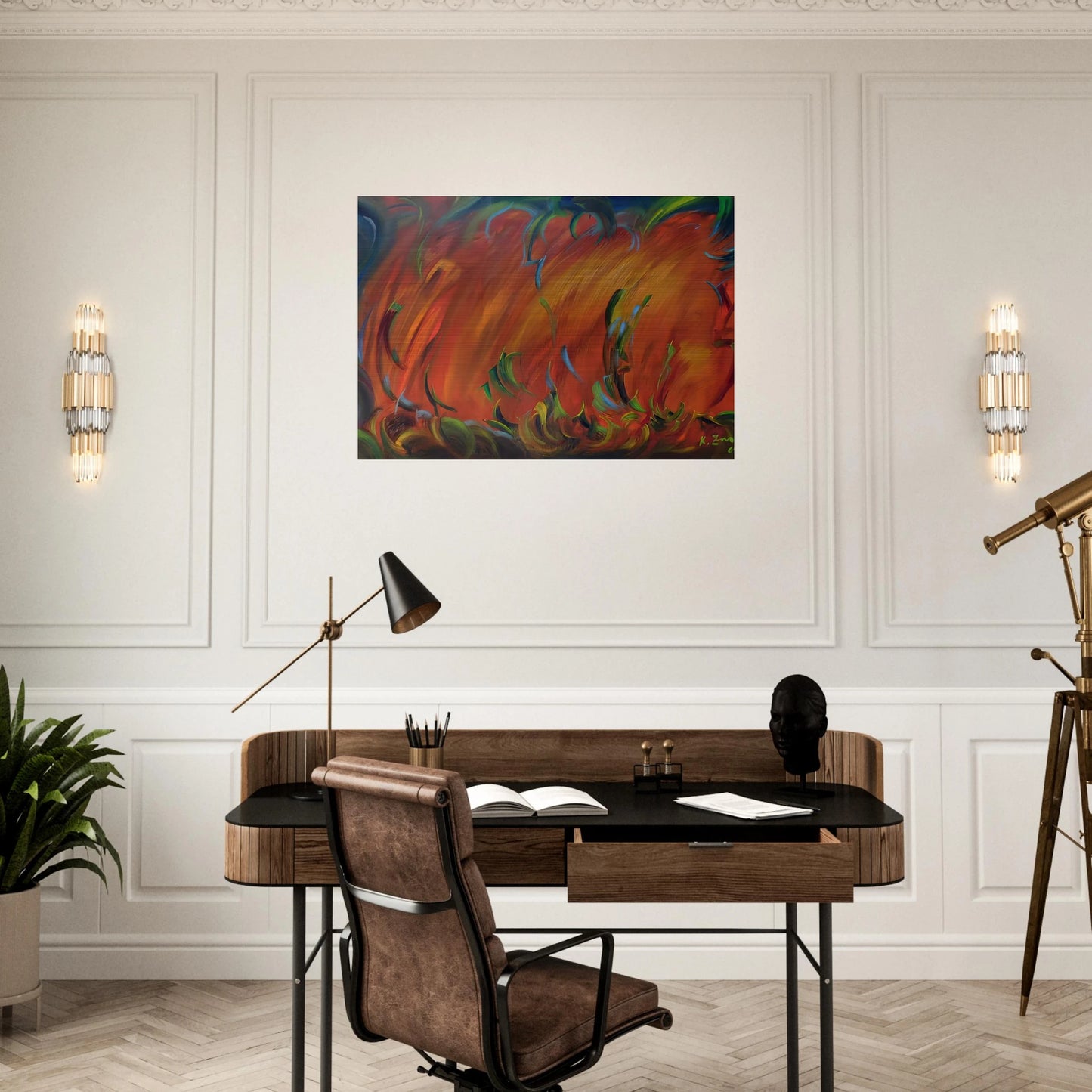 Evening - Konrad Zuse Brushed Aluminum Print - 70x100 cm / 28x40 inches | Konrad Zuse Aluminum Print | Konrad Zuse Prints