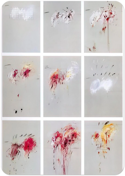 Nine Discourses on Commodus By Cy Twombly Pack of 10 Post Cards | Cy Twombly Post Cards | A6 (10.5 x 14.8 cm) - 4.1 x 5.8 inches