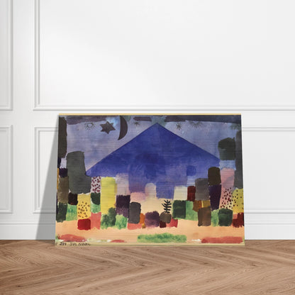 MOUNT NIESEN 1915 - Paul Klee Brushed Aluminum Print - 70x100 cm / 28x40 inches | Paul Klee Aluminum Print | Paul Klee Prints