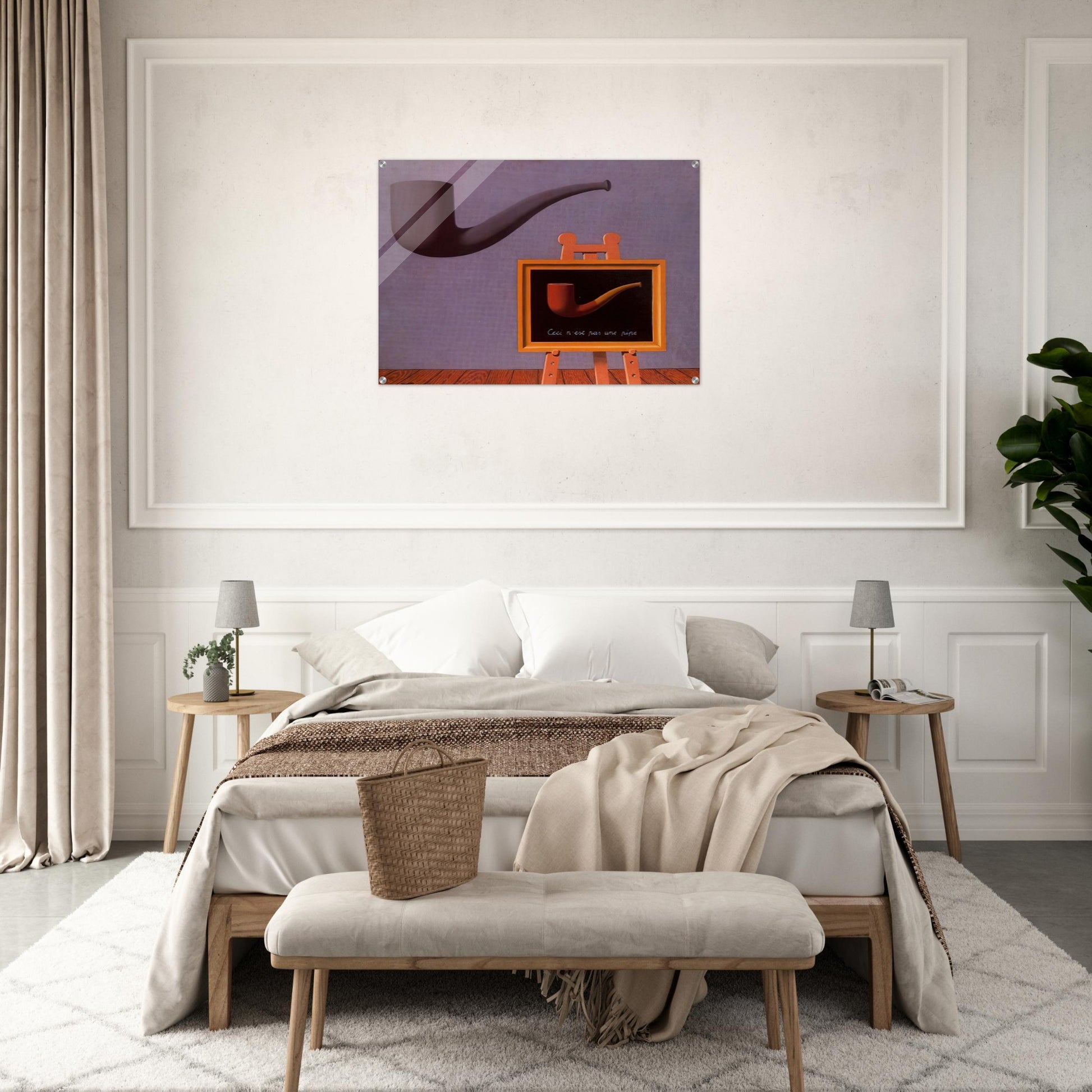 THE TWO MYSTERIES 1966 - Rene Magritte Acrylic Print - 70x100 cm / 28x40″ inches