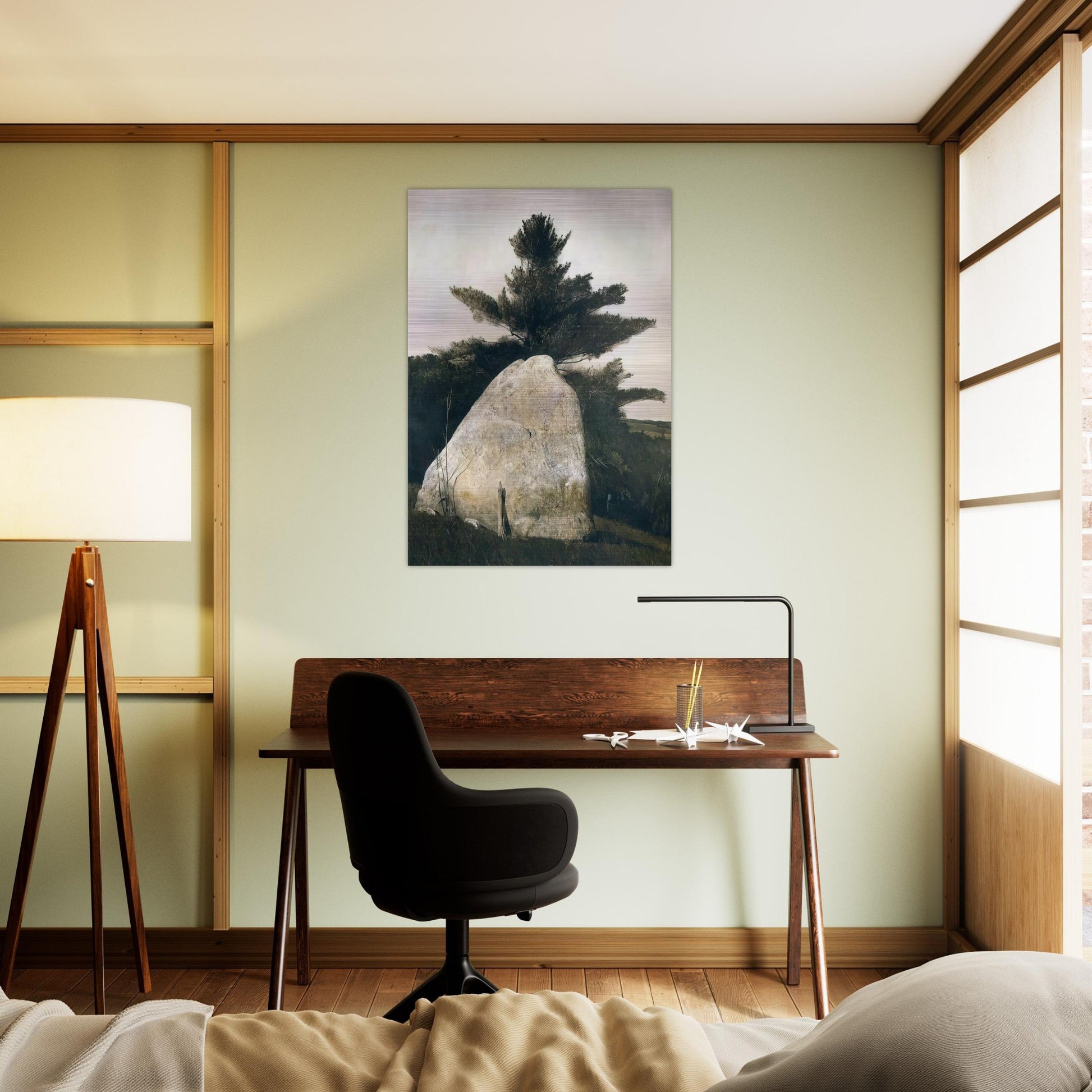 PENNSYLVANIA LANDSCAPE - Andrew Wyeth Brushed Aluminum Print - 70x100 cm / 28x40 inches | Andrew Wyeth Aluminum Print | Andrew Wyeth Prints