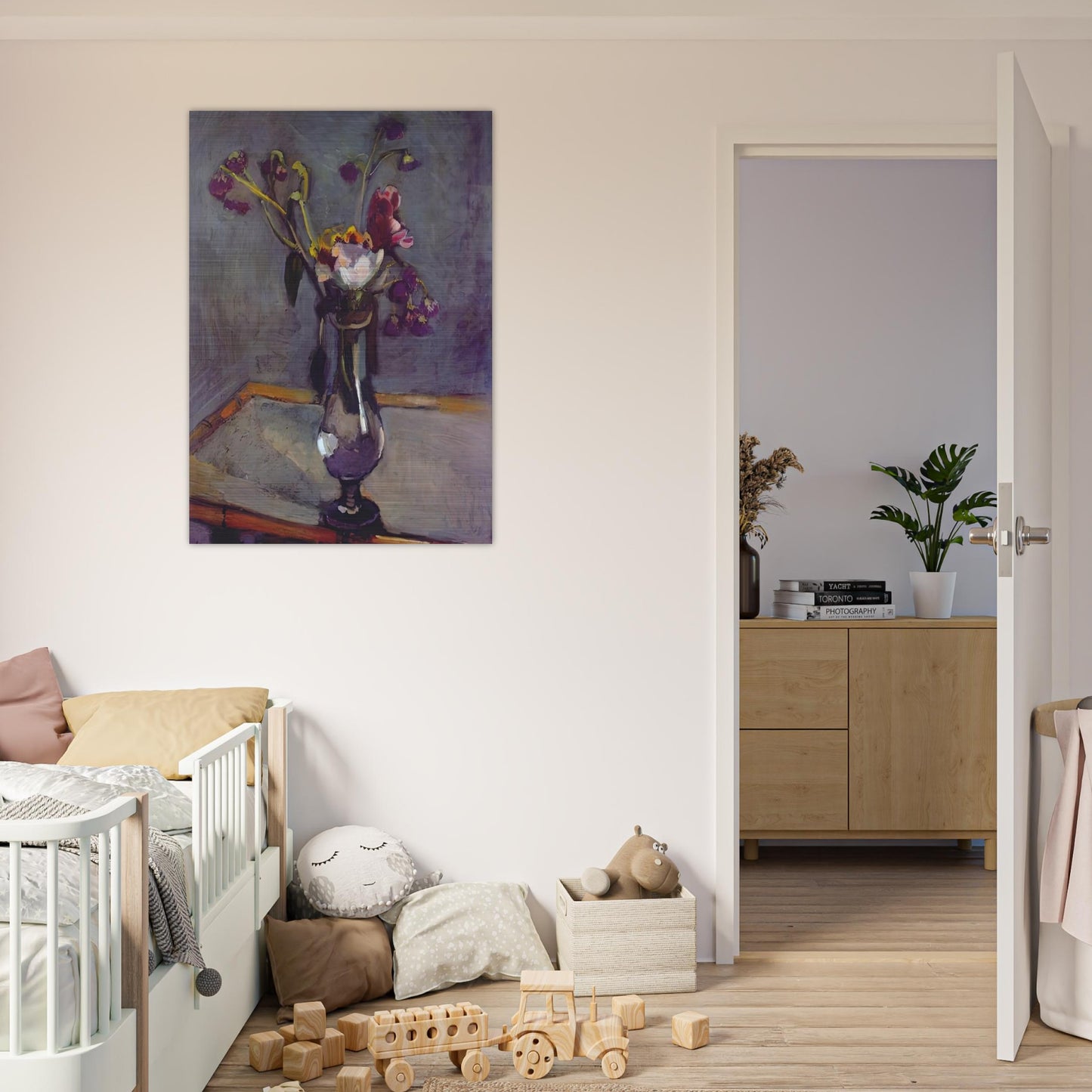 BOUQUET ON A BAMBOO TABLE 1903 - Henri Matisse Brushed Aluminum Print - 70x100 cm / 28x40 inches | Henri Matisse Aluminum Print | Henri Matisse Prints