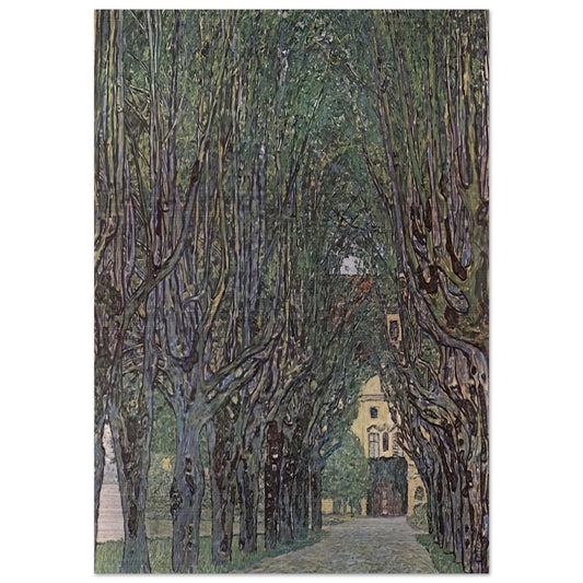 AVENUE OF SCHLOSS KAMMER PARK - Gustav Klimt Brushed Aluminum Print - 70x100 cm / 28x40 inches | Gustav Klimt Aluminum Print | Gustav Klimt Prints
