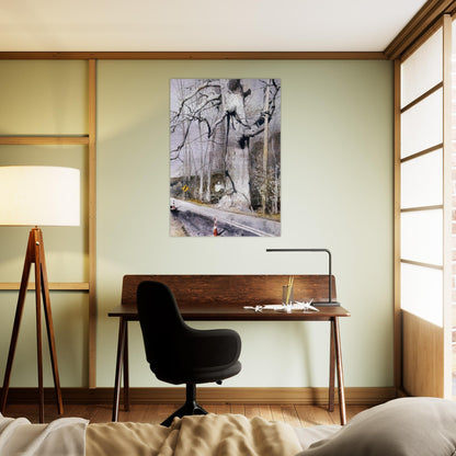 WALKING STICK - Andrew Wyeth Brushed Aluminum Print - 70x100 cm / 28x40 inches | Andrew Wyeth Aluminum Print | Andrew Wyeth Prints