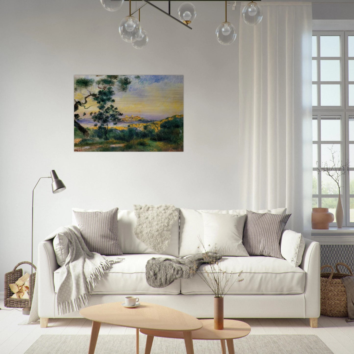 View of Antibes - Pierre-Auguste Renoir Brushed Aluminum Print - 70x100 cm / 28x40 inches | Pierre-Auguste Renoir Aluminum Print | Pierre-Auguste Renoir Prints
