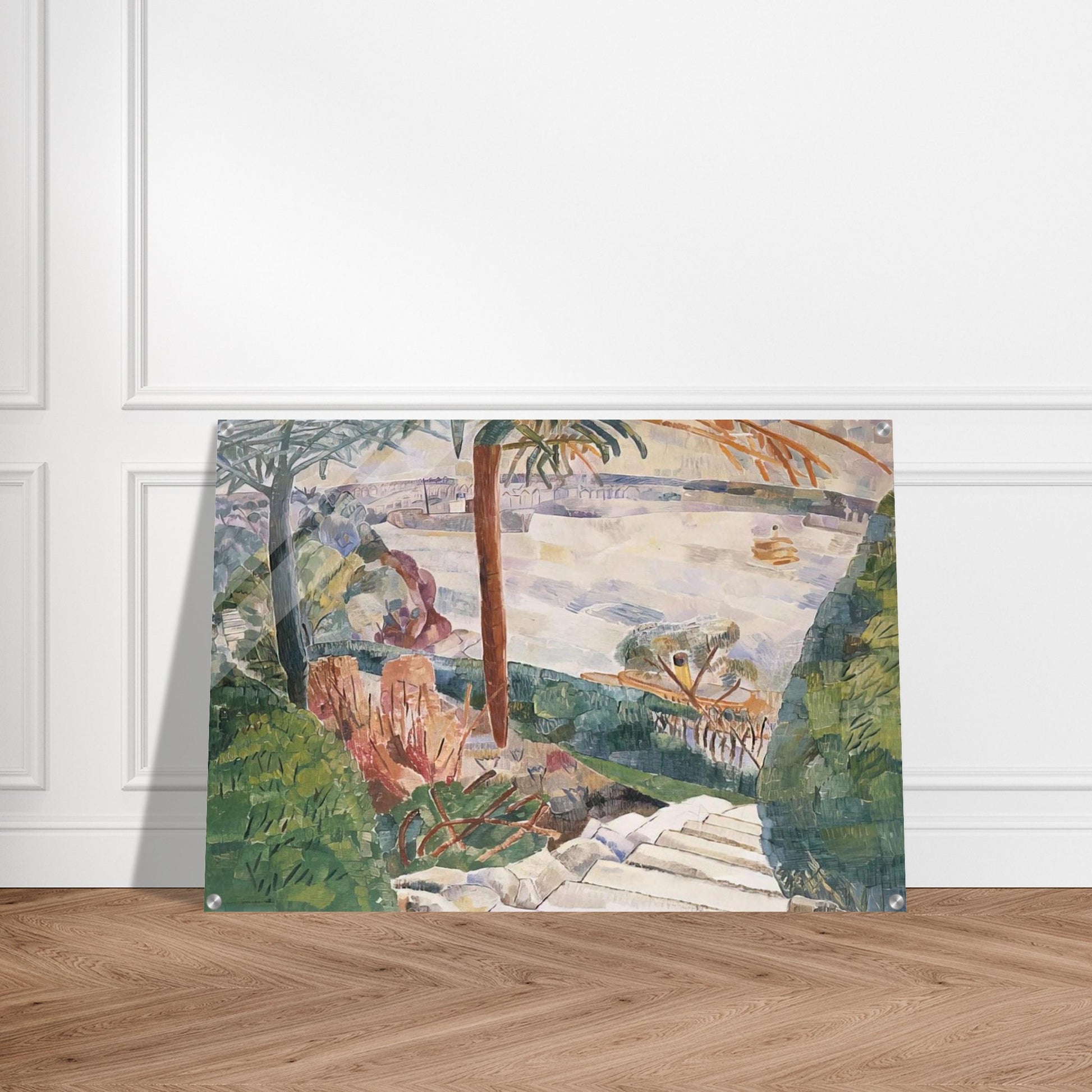Harbour from Kirribilli - 1937 - Grace Cossington Smith Acrylic Print - 70x100 cm / 28x40″ inches | Grace Cossington Smith Wall Art | Grace Cossington Smith Prints