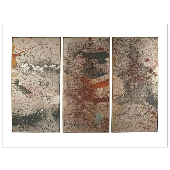 Taro Yamamoto - UNTITLED TRIPTYCH 1961  75x100 cm / 30x40inches Fine Art Poster