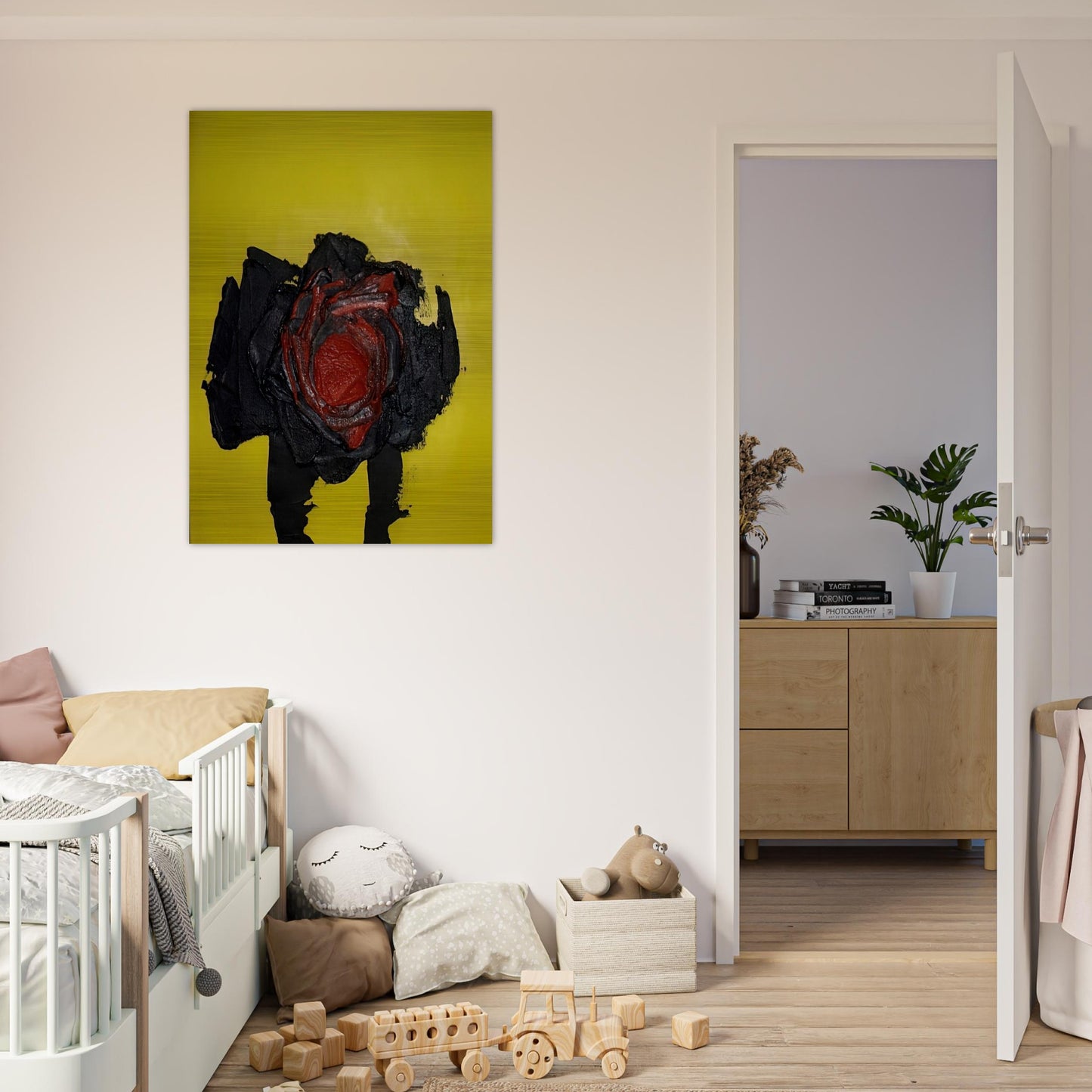 UNTITLED 1963 - Luis Feito Brushed Aluminum Print - 70x100 cm / 28x40 inches | Luis Feito Aluminum Print | Luis Feito Prints
