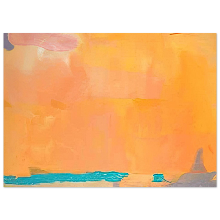 Helen Frankenthaler - Royal Fireworks - 1975 Wall art - 30x45 cm / 12x18 inches - Premium Wooden Framed Poster With Fine Art Paper-canvas - Black frame