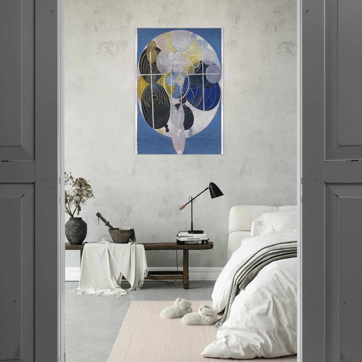THE LARGE FIGURE PAINTINGS NR 5 1907 - Hilma af Klint Brushed Aluminum Print - 70x100 cm / 28x40 inches | Hilma af Klint Aluminum Print | Hilma af Klint Prints