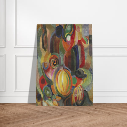 PORTUGUESE MARKET 1915 - Sonia Delaunay Brushed Aluminum Print - 70x100 cm / 28x40 inches | Sonia Delaunay Aluminum Print | Sonia Delaunay Prints