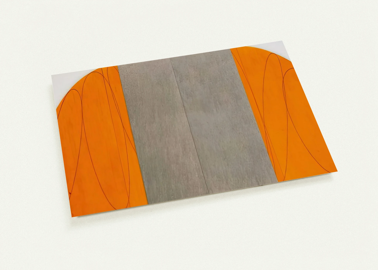 CURVED PLANE FIGURE VIII 1995 By Robert Mangold Pack of 10 Post Cards | Robert Mangold Post Cards | A6 (10.5 x 14.8 cm) - 4.1 x 5.8 inches