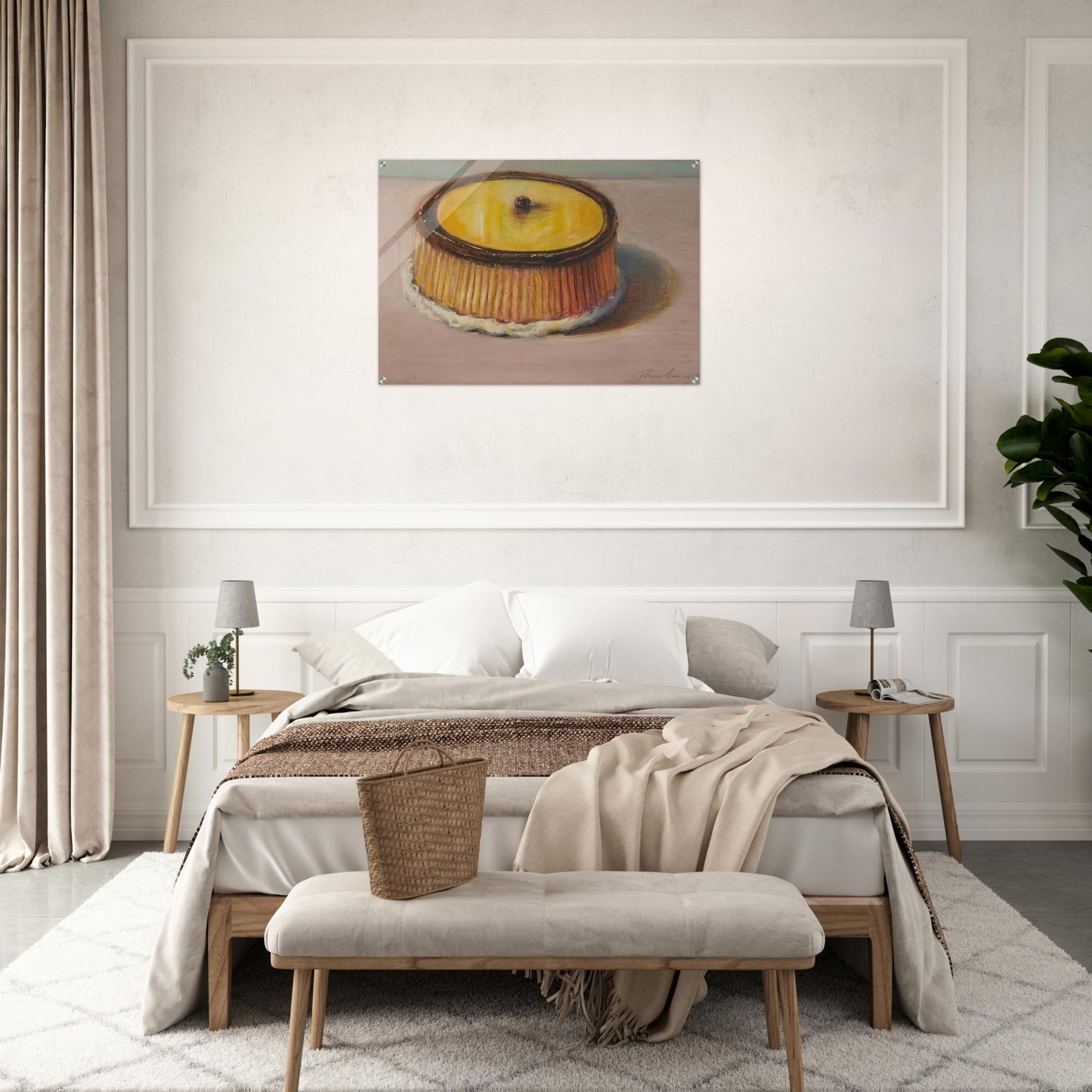 Lemon Cake - 1997 - Wayne Thiebaud Acrylic Print - 70x100 cm / 28x40″ inches