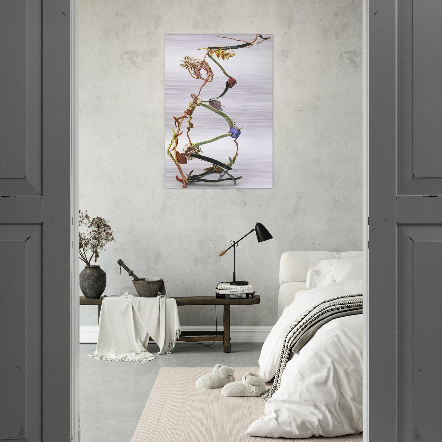EXTEND EXPAND 1983 - Nancy Graves Brushed Aluminum Print - 70x100 cm / 28x40 inches | Nancy Graves Aluminum Print | Nancy Graves Prints