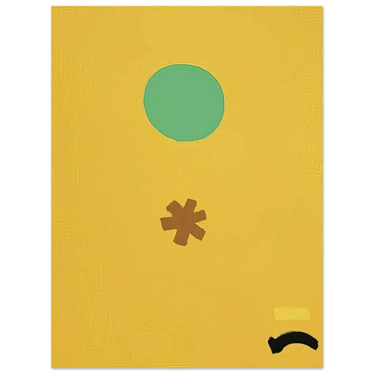 Adolph Gottlieb - Black Note - 1971  75x100 cm / 30x40inches Fine Art Poster