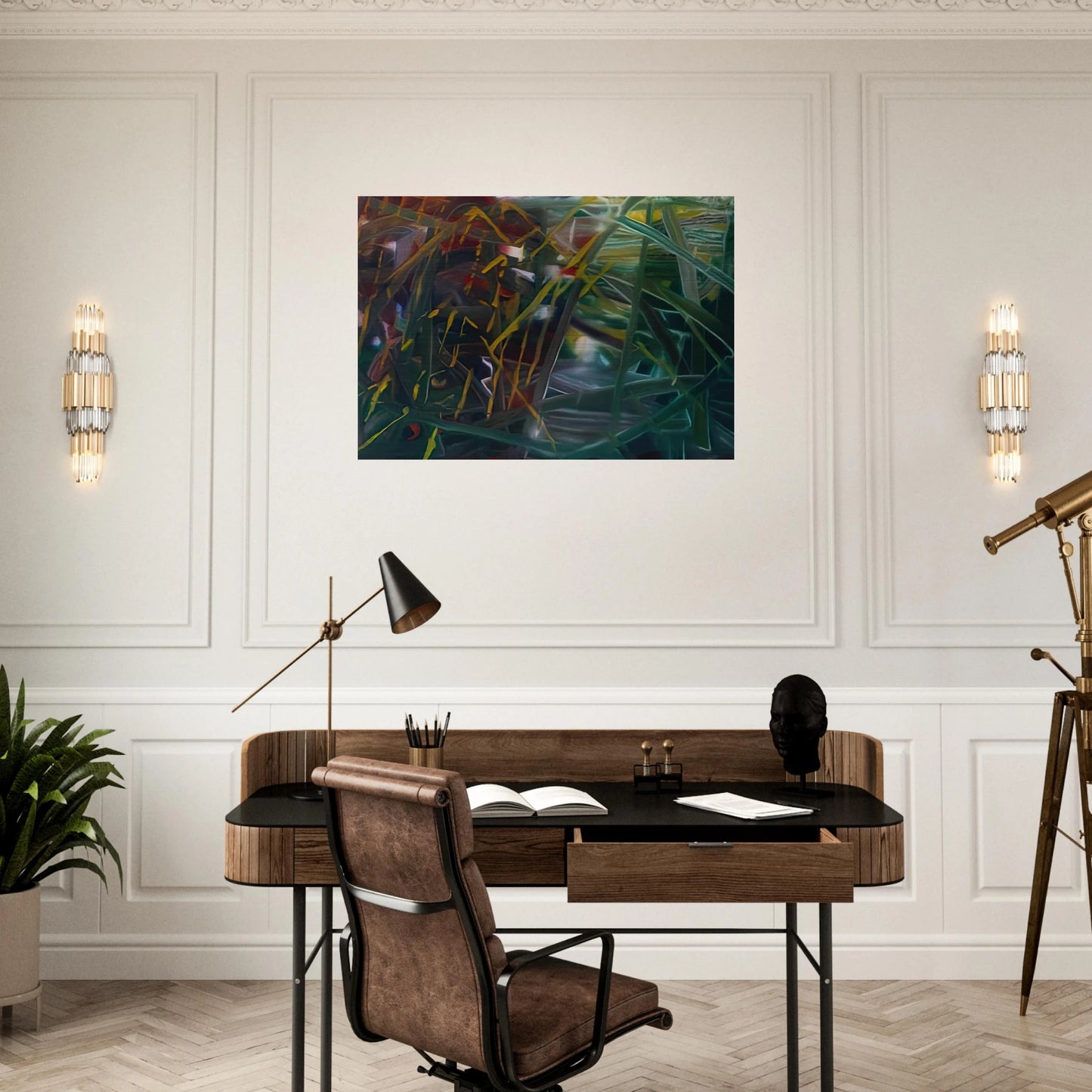 ABSTRACT PAINTING NO 439 - Gerhard Richter Brushed Aluminum Print - 70x100 cm / 28x40 inches | Gerhard Richter Aluminum Print | Gerhard Richter Prints