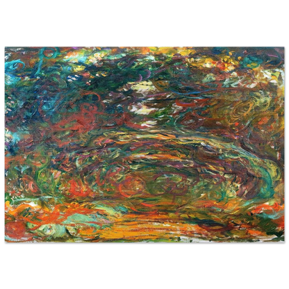 Path under the Rose Arches, Giverny - claude monet Brushed Aluminum Print - 70x100 cm / 28x40 inches | claude monet Aluminum Print | claude monet Prints