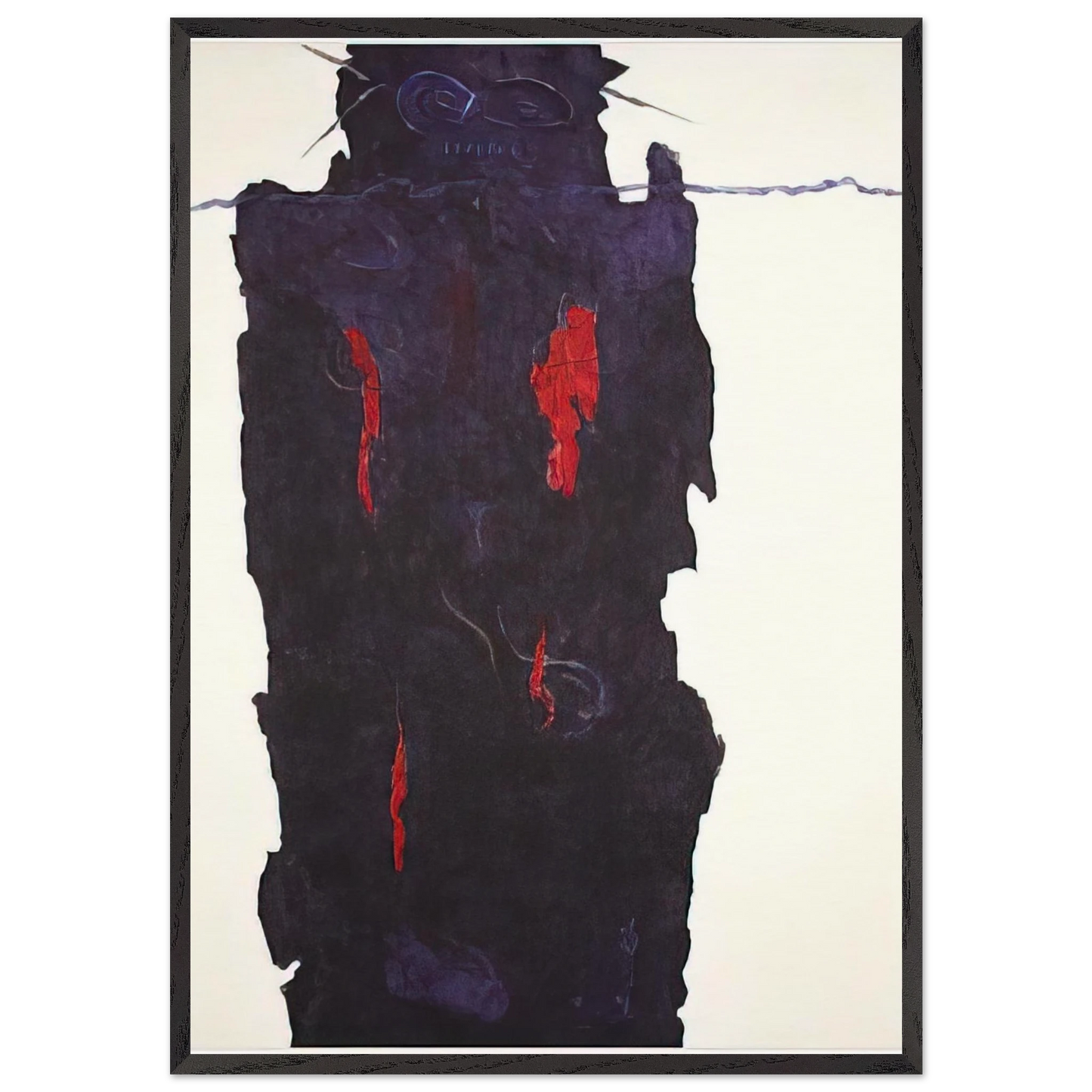 Infinity Field Torino Series 7 - 1986 - Theodoros Stamos 70x100 cm / 28x40 inches Framed Art Print – Black Wooden Frame