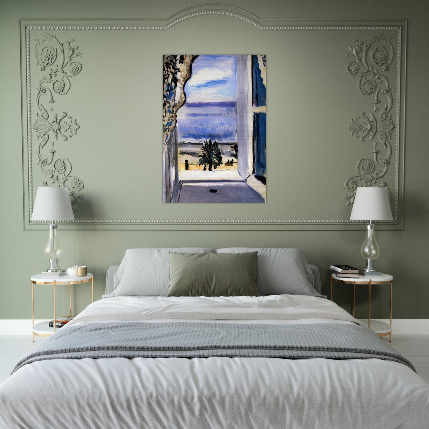 THE OPEN WINDOW 1918 - Henri Matisse Brushed Aluminum Print - 70x100 cm / 28x40 inches | Henri Matisse Aluminum Print | Henri Matisse Prints