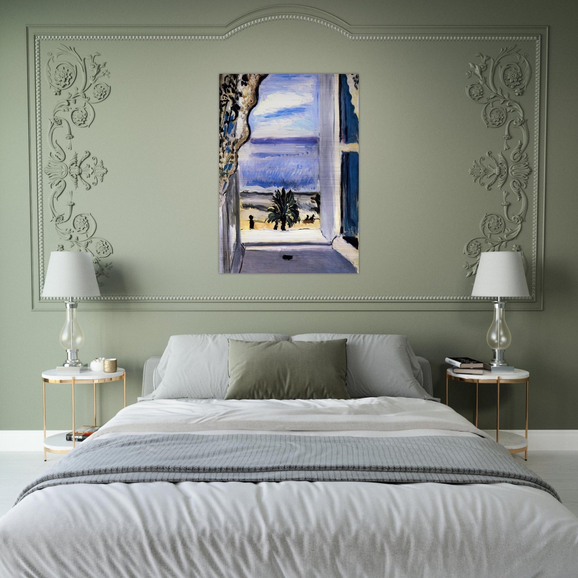 THE OPEN WINDOW 1918 - Henri Matisse Brushed Aluminum Print - 70x100 cm / 28x40 inches | Henri Matisse Aluminum Print | Henri Matisse Prints