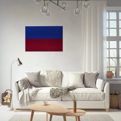 Blue and Red - Ellsworth Kelly Brushed Aluminum Print - 70x100 cm / 28x40 inches | Ellsworth Kelly Aluminum Print | Ellsworth Kelly Prints