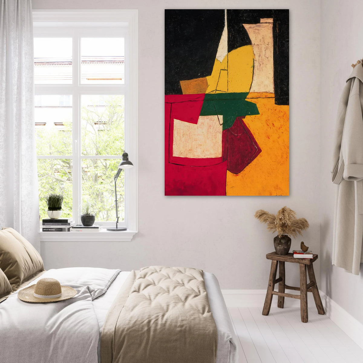 Composition abstraite aux traits - 1951 - Serge Poliakoff Art Prints - 100x150 cm / 40x60″ inches | Serge Poliakoff Poster | Serge Poliakoff Prints