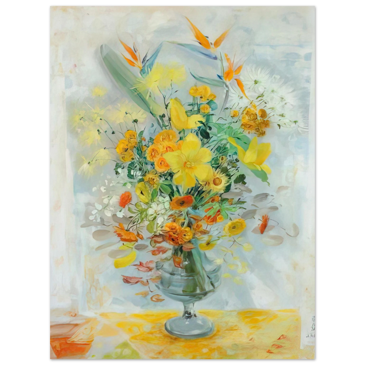 Le Pho - Yellow Lily - Post-Impressionism  75x100 cm / 30x40inches Fine Art Poster