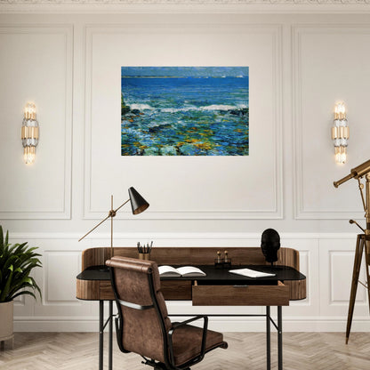 Duck Island from Appledore - Childe Hassam Brushed Aluminum Print - 70x100 cm / 28x40 inches | Childe Hassam Aluminum Print | Childe Hassam Prints