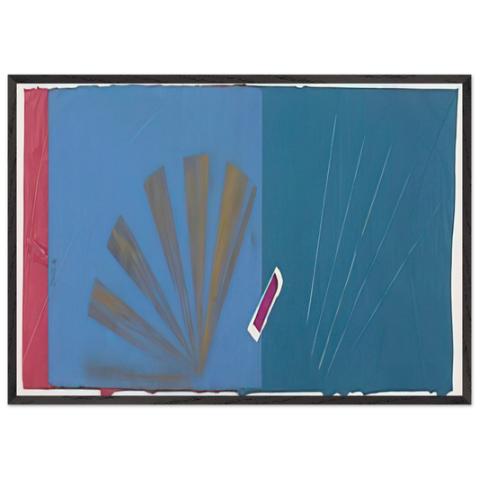 Summer Collage - Sol LeWitt 70x100 cm / 28x40 inches Framed Art Print – Black Wooden Frame
