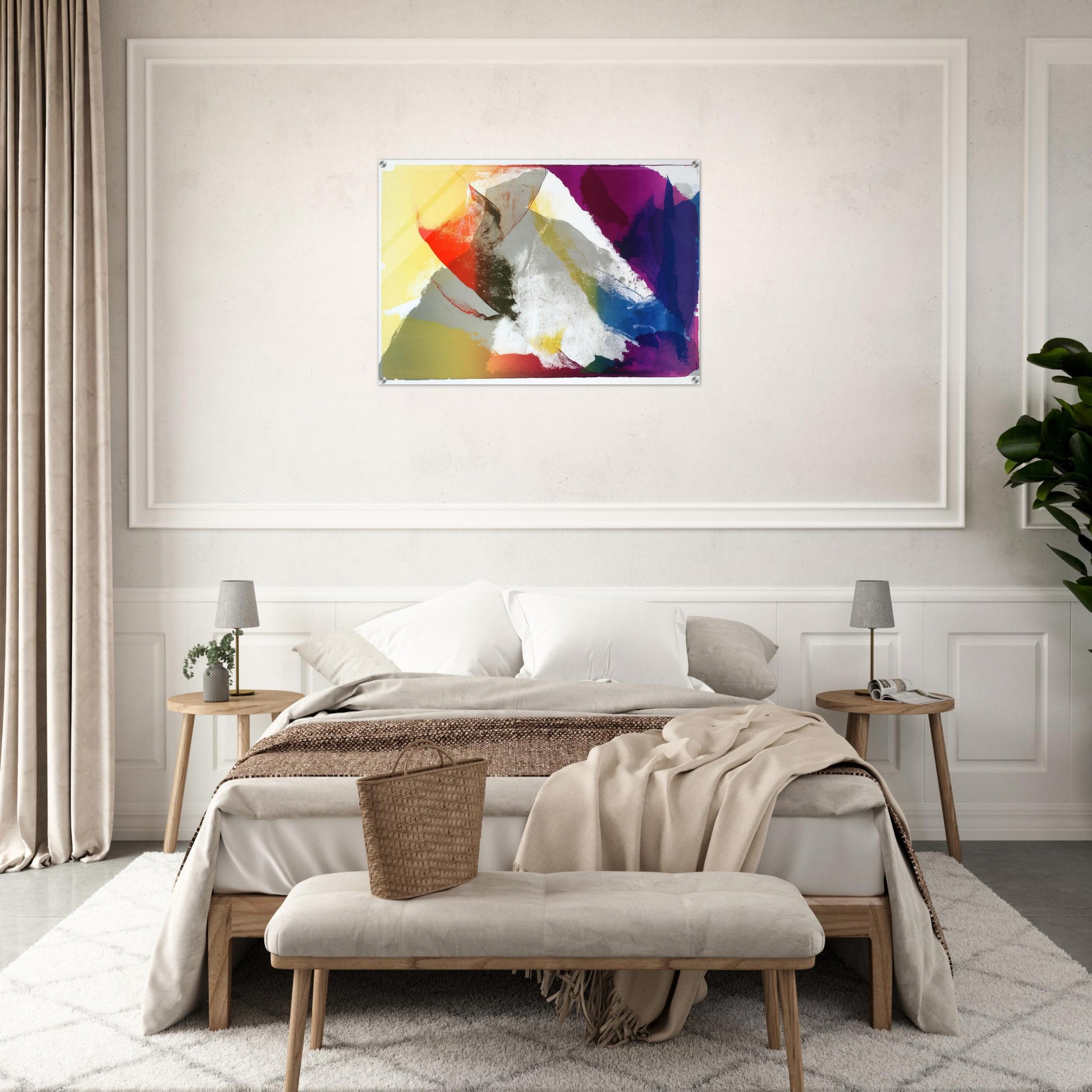 Abstract Composition - Paul Jenkins Acrylic Print - 70x100 cm / 28x40″ inches