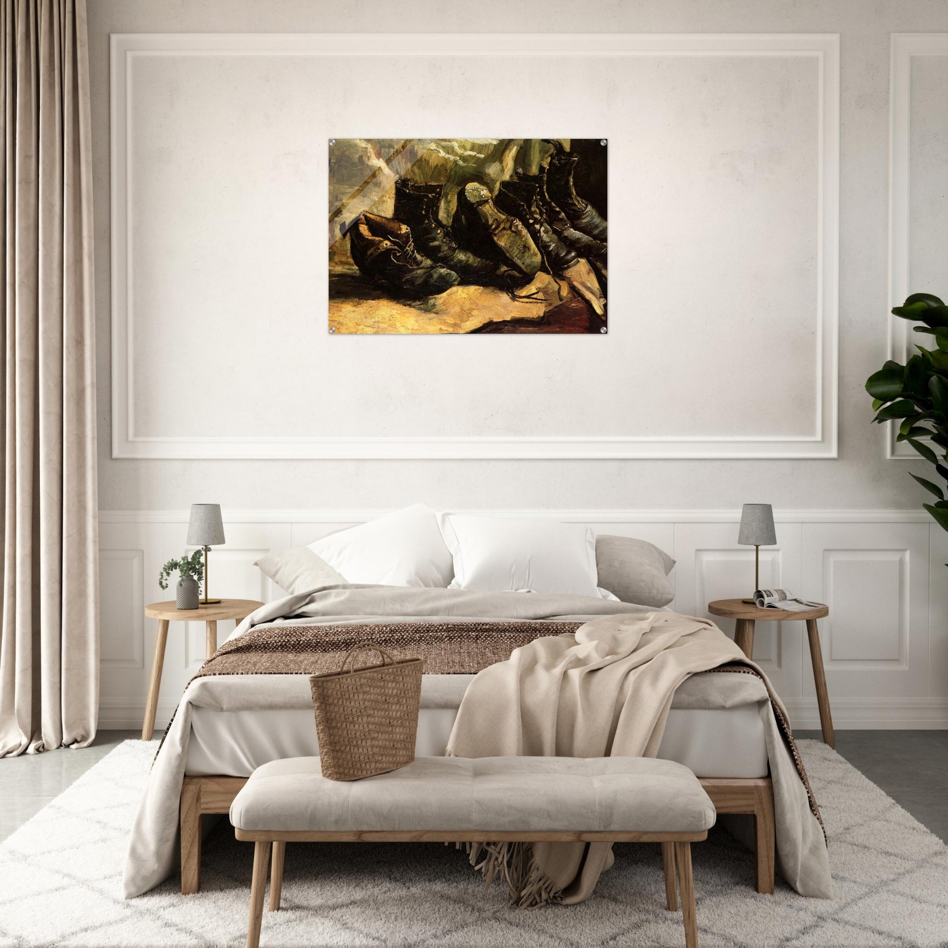 Three Pairs of Shoes - Vincent van Gogh Acrylic Print - 70x100 cm / 28x40″ inches | Vincent van Gogh Wall Art | Vincent van Gogh Prints