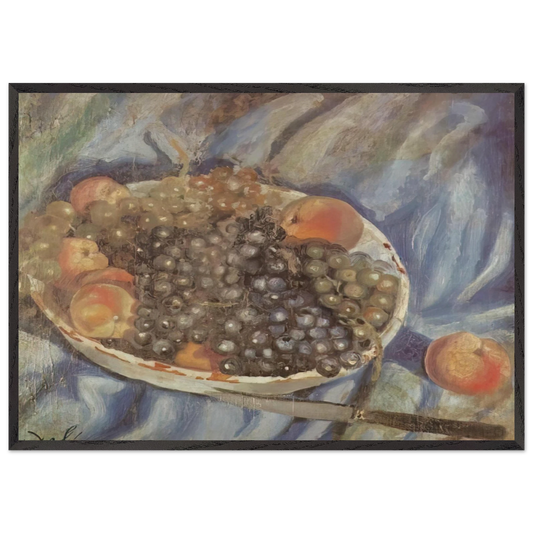 STILL LIFE 2 N2 - Salvador Dali 70x100 cm / 28x40 inches Framed Art Print – Black Wooden Frame