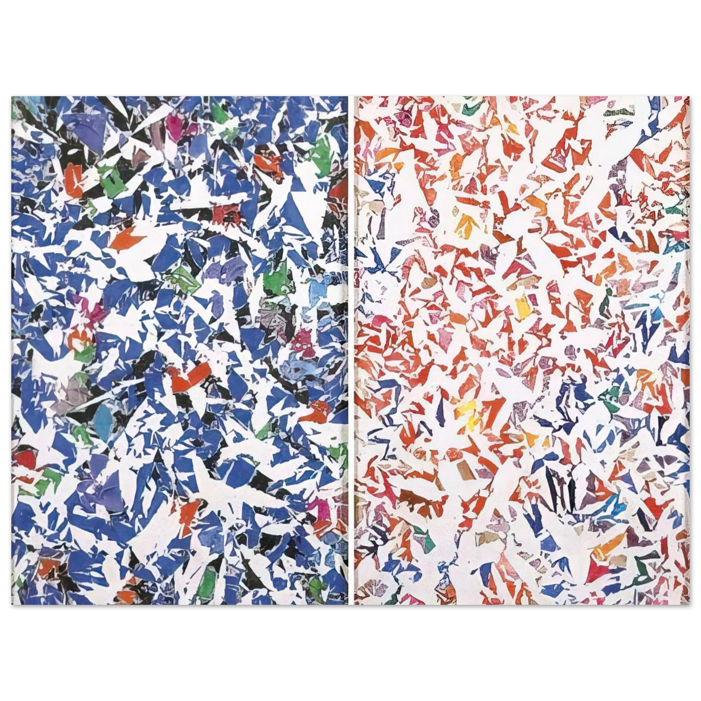 Simon Hantai - Blanc - Tachisme  75x100 cm / 30x40inches Fine Art Poster