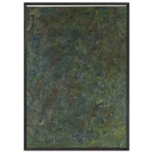 STRAW 1982 - Milton Resnick 70x100 cm / 28x40 inches Framed Art Print – Black Wooden Frame