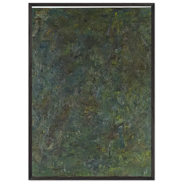 STRAW 1982 - Milton Resnick 70x100 cm / 28x40 inches Framed Art Print – Black Wooden Frame